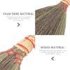 5pcs Handmade Broom for Sweeping Asian Style Straw Woven Dust Removing Broom view 3