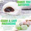 Fusion Select Mochi Daifuku Snacks - Traditional Japanese Rice Cakes with Filling - Flavored Asian Sweet Desserts for Family - Chewy and Soft Texture - 6 Pieces per Pack (Boba Milk Tea) view 3