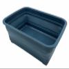 SAMMART 7L (1.85 Gallon) Collapsible Tub - Foldable Dish Tub - Portable Washing Basin - Space Saving Plastic Washtub (Leaf Blue) view 1