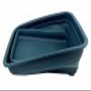 SAMMART 7L (1.85 Gallon) Collapsible Tub - Foldable Dish Tub - Portable Washing Basin - Space Saving Plastic Washtub (Leaf Blue) view 3