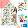 Teling 2 Pcs 80 x 60 in Jumbo Gift Bags for Giant Presents Extra Large Plastic Oversized Bike Wrapping Bag for Birthdays Baby Shower Party Favors view 2