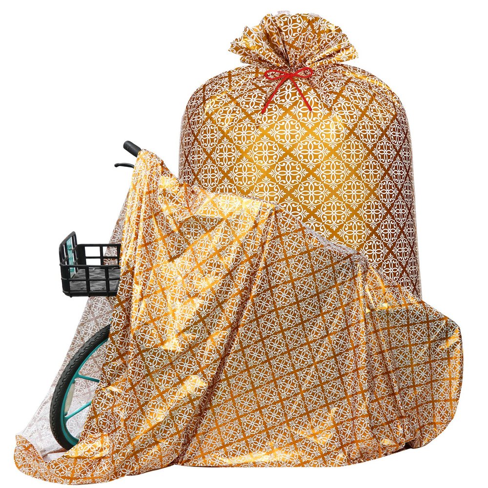 Teling 2 Pcs 80 x 60 In Jumbo Bike Gift Bags Giant Plastic Extra Large Bicycle Bags Weddings Birthdays Engagement Party