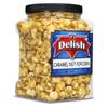 Gourmet Caramel Nut Popcorn with Peanuts by Its Delish, 16 OZ Jumbo Container  Caramel Air Popped Sweet Crunchy Glazed Carmel Corn With Nuts Snack - Gluten Free, Vegan, Kosher, 1 Count view 1