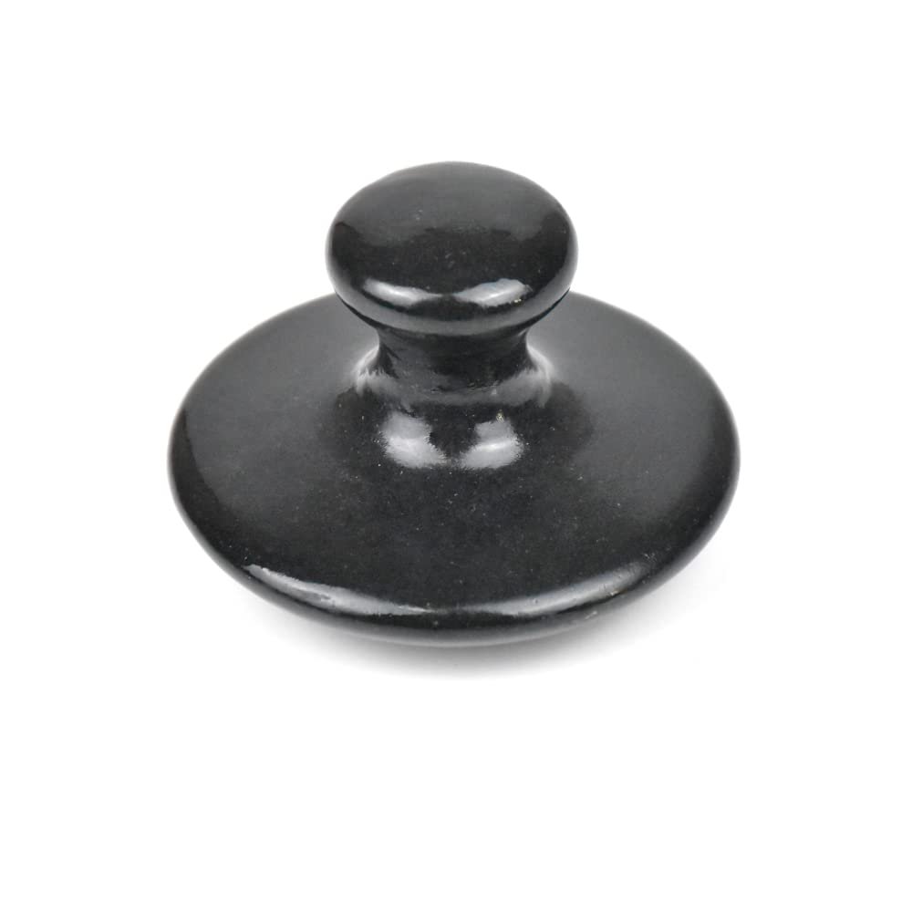 NineLife Basics Large Mushroom Hot Massage Stones Basalt Rock Spa Massagers Stones for Women&Men Black