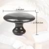 NineLife Basics Large Mushroom Hot Massage Stones Basalt Rock Spa Massagers Stones for Women&Men Black view 3