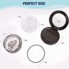 Uouovo Denture Cup Retainer Case, No-Leak Denture Bath, Travel Case with Strainer & Mirror (Grey) view 3