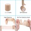 12-Pack Self Adhesive Cohesive Wrap Bandages, Tape Self Adherent, Strong Elastic Sports Tape, 2 inches x 5 Yards view 2