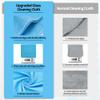 HOMERHYME Microfiber Glass Cleaning Cloth - 10 Pack Polishing Cloths, 16" x 14" Window Cleaning Towel, Streak Free, Lint Free, Great for All Delicate Surface, Glasses, Stainless Steel, Windshield. view 4