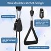 Fanwer Upgraded Neck Stretcher Cervical Neck Traction Device,Double Ratchet Neck Tension Relief Portable Over The Door Device,for Physical Therapy,Neck Pain Relief, Vertebrae Disk Herniation,Black view 2