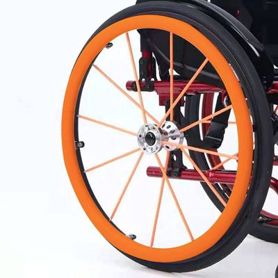 24 Inch Wheelchair Push Rim Covers, Non-Slip Wear-Resistant Hand Push Cover, Wheelchair Rear Wheel, Silicone Snare, Push Ring Protective Cover