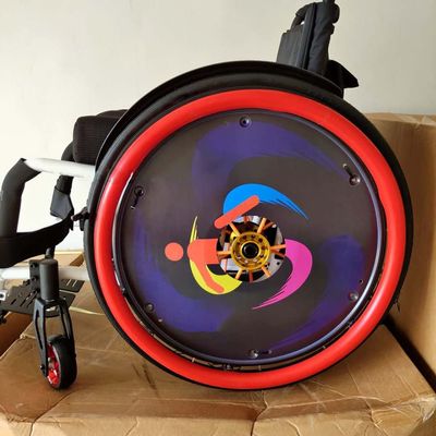1 Pair 24inch/22inch Wheelchair Rear Wheel Cover Protective Sleeve Wheelchair Push Rim Covers Wheelchair Rear Wheel, Improve Grip and Traction