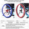 1 Pair 24inch/22inch Wheelchair Rear Wheel Cover Protective Sleeve Wheelchair Push Rim Covers Wheelchair Rear Wheel, Improve Grip and Traction view 2