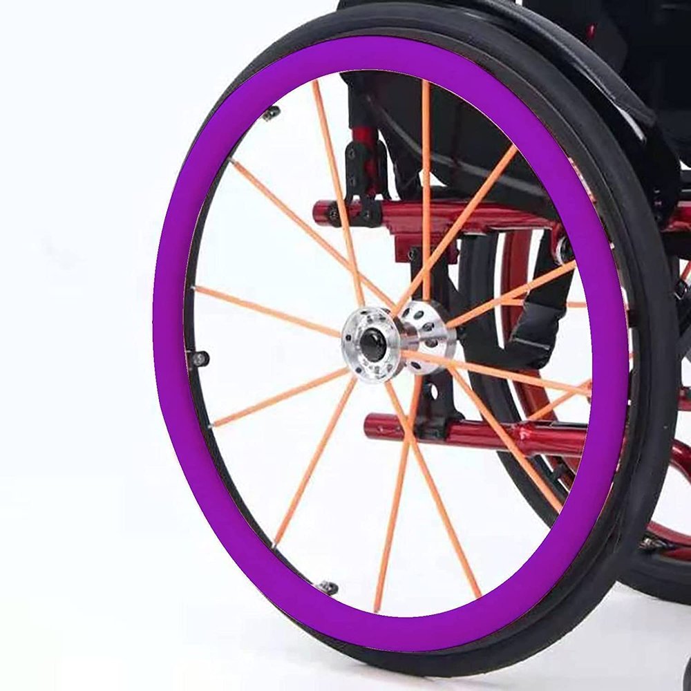 24 Inch Wheelchair Push Rim Covers, 1 Pair Non-Slip Wear-Resistant Hand Push Cover, Wheelchair Rear Wheel, Push Ring Protective Cover
