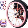 1 Pair Wheelchair Push Rim Covers, 22/24-Inch Wheel Sports Wheelchair Cover, Non-Slip Wear-Silicone Resistant Hand Push Cover view 1