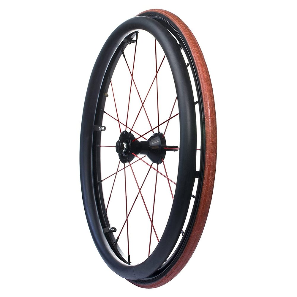1 Pair Wheelchair Push Rim Covers, 24-Inch Rear Wheel Sports Wheelchair Non-Slip Wear-Resistant Hand Push Cover