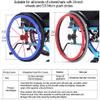 1 Pair Wheelchair Push Rim Covers, 24-Inch Rear Wheel Sports Wheelchair Non-Slip Wear-Resistant Hand Push Cover view 2
