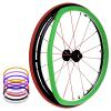 1Pair 22/24Inch Wheelchair Push Rim Covers, Silicone Wheelchair Push Rim Covers, Non-Slip Wear-Resistant Hand Push Cover view 2