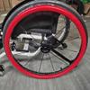 1Pair 22/24Inch Wheelchair Push Rim Covers, Silicone Wheelchair Push Rim Covers, Non-Slip Wear-Resistant Hand Push Cover view 1