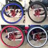 1Pair 22/24Inch Wheelchair Push Rim Covers, Silicone Wheelchair Push Rim Covers, Non-Slip Wear-Resistant Hand Push Cover view 4