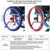 1Pair 22/24Inch Wheelchair Push Rim Covers, Wheelchair Pusher Cart Ring Protective Sleeve, Silicone Wheelchair Push Rim Covers, Non-Slip Wear-Resistant Hand Push Cover view 3