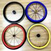 1Pair 22/24Inch Wheelchair Push Rim Covers, Wheelchair Pusher Cart Ring Protective Sleeve, Silicone Wheelchair Push Rim Covers, Non-Slip Wear-Resistant Hand Push Cover view 4