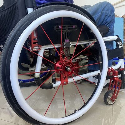 1 Pair 24inch/22inch Wheelchair Rear Wheel Cover Protective Sleeve Wheelchair Push Rim Covers Wheelchair Rear Wheel, Improve Grip and Traction
