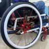 1 Pair 24inch/22inch Wheelchair Rear Wheel Cover Protective Sleeve Wheelchair Push Rim Covers Wheelchair Rear Wheel, Improve Grip and Traction view 1