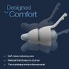 Alpine SleepDeep Mini - Soft Ear Plugs for Sleeping and Concentration - New 3D Oval Shape and Noise Reducing Gel for Better Attenuation - 27dB - Ideal for Side Sleeper - 1-Pair Reusable: S view 3
