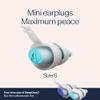 Alpine SleepDeep Mini - Soft Ear Plugs for Sleeping and Concentration - New 3D Oval Shape and Noise Reducing Gel for Better Attenuation - 27dB - Ideal for Side Sleeper - 1-Pair Reusable: S view 4