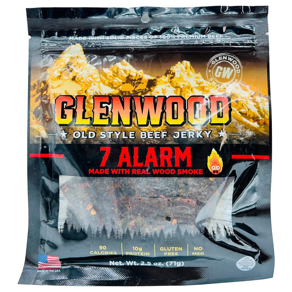 Glenwood Old Style Beef Jerky - 2.5oz Bag (7 Alarm)