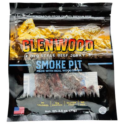 Glenwood Old Style Beef Jerky - 2.5oz Bag (Smoke Pit)