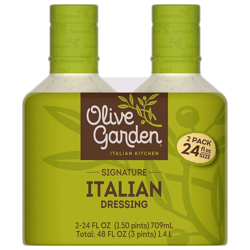 3 Set of 2 Pack - Olive Garden Signature Italian Dressing - Family Size 24 oz Ea