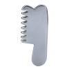 Brrnoo Terahertz Gua Sha Scalp Brush Massage V Face Beauty Comb Gua Sha Massage Tool, Gentle Gua Sha Scraping Stone Body Massage Tool view 1