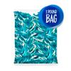 Blue Sharks Gummy Candy | 1 Pound Bag | Gummy Fish in Blue Raspberry and Vanilla Flavors | Chewy Shark Candy for Parties, Goody Bags, and Themed Events view 2