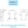 Begley's 3-in-1 Wrinkle Remover, Quick Fix Wrinkle Release, Static Cling Remover, Odor Eliminator and Fabric Refresher Spray - USDA Certified Biobased - Citrus, 3 oz Travel Size view 3