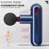 Sharper Image Powerboost Move - Mini Percussion Massage Gun| 4 Attachments, 4 Speeds, FSA Eligible| Full Body Back & Shoulder Massager| Deep Tissue Muscle Recovery| Portable Pain Relief Massage Tool view 2