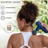 Sharper Image Powerboost Move - Mini Percussion Massage Gun| 4 Attachments, 4 Speeds, FSA Eligible| Full Body Back & Shoulder Massager| Deep Tissue Muscle Recovery| Portable Pain Relief Massage Tool view 4