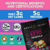 Andes Secret Maqui Powder Granola - Almonds, Walnuts & Hazelnuts - Keto High Protein Granola with No Sugar, Grain & Gluten Free - 11 oz (3 Pack) view 4