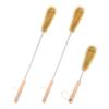 UPTALY 3 pcs Extra Long Brushes with Beech Wood Handle(24''/24''/15''), Bristle Brush with Extended Handle, Brush with Stainless Steel Pole, for Tall Bottle, Gallon Water Jug, Big Vessels view 1