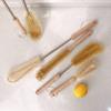UPTALY 3 pcs Extra Long Brushes with Beech Wood Handle(24''/24''/19''), Nylon Brush with Extended Handle, Bristle Brush with Stainless Steel Pole, for Tall Bottle, Gallon Water Jug, Big Vessels view 2