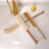 UPTALY 3 pcs Extra Long Brushes with Beech Wood Handle(24''/24''/12''), Nylon Brush with Extended Handle, Brush with Stainless Steel Pole, for Tall Bottle, Gallon Water Jug, Big Vessels view 3
