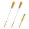 UPTALY 3 pcs Extra Long Brushes with Beech Wood Handle(24''/24''/13''), Bristle Brush with Extended Handle, Brush with Stainless Steel Pole, for Tall Bottle, Gallon Water Jug, Big Vessels view 1