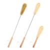 UPTALY 3 pcs Extra Long BristleBrushes with Beech Wood Handle(24''/24''/12''), Nylon Kitchen Brush with Stainless Steel Pole, for Tall Bottle, Gallon Water Jug, Big Vessels, Floor Vase view 1