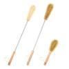 UPTALY 3 pcs Extra Long Brushes with Beech Wood Handle(24''/24''/10''), Bristle Brush with Extended Handle, Nylon Brush with Stainless Steel Pole, for Tall Bottle, Gallon Water Jug, Big Vessels view 1