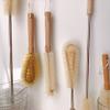 UPTALY 3 pcs Extra Long Brushes with Beech Wood Handle(24''/24''/10''), Bristle Brush with Extended Handle, Nylon Brush with Stainless Steel Pole, for Tall Bottle, Gallon Water Jug, Big Vessels view 4