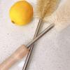 UPTALY 3 pcs Extra Long Brushes with Beech Wood Handle(24''/24''/10''), Bristle Brush with Extended Handle, Nylon Brush with Stainless Steel Pole, for Tall Bottle, Gallon Water Jug, Big Vessels view 4