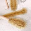UPTALY 3 pcs Extra Long Brushes with Beech Wood Handle(24''/24''/13''), Elbow Nylon Brush, Pig Bristle Washing Brush with Wooden Handle, Kitchen Cleaning, Spider Web Brush with Stainless Steel Pole view 4