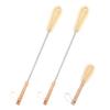 UPTALY 3 pcs Extra Long Brushes with Beech Wood Handle(24''/24''/10''), Nylon Brush with Extended Handle, Brush with Stainless Steel Pole, for Tall Bottle, Gallon Water Jug, Big Vessels view 1