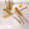UPTALY 3 pcs Extra Long Brushes with Beech Wood Handle(24''/24''/10''), Nylon Brush with Extended Handle, Brush with Stainless Steel Pole, for Tall Bottle, Gallon Water Jug, Big Vessels view 3