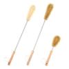 UPTALY 3 pcs Extra Long Bristle Brushes with Beech Wood Handle(24''/24''/12''), Nylon Kitchen Brush with Stainless Steel Pole, for Tall Bottle, Gallon Water Jug, Big Vessels, Floor Vase view 1